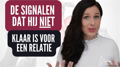 hij is niet klaar voor een relatie|Deze signalen wijzen erop dat hij nog niet toe is aan。